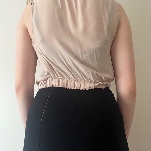 Zara Basics Two-Tone Sleeveless Ruffle Dress – Women’s Size XS - Picture 6 of 10